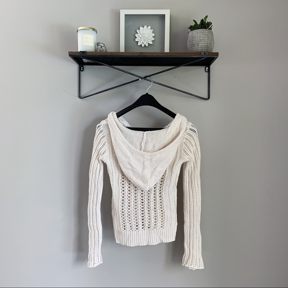 AE // Open Stitch Hooded Sweater - Picture 2 of 4